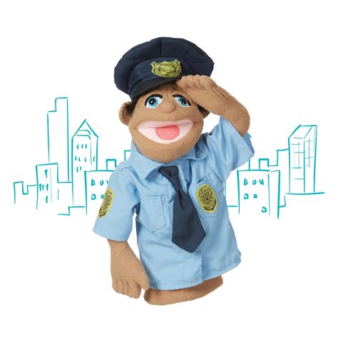 Melissa And Doug Rescue Puppet Set Police Officer And Firefighter Buy