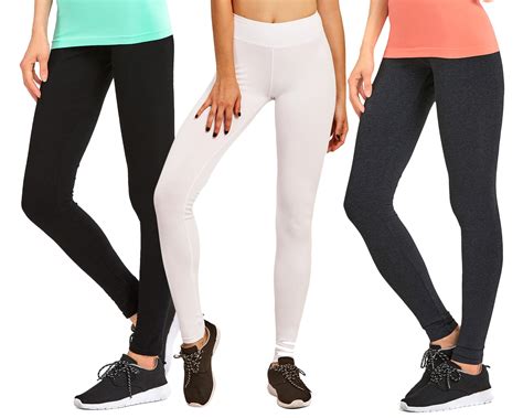 thelovely women cotton high waist full length cotton workout leggings