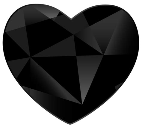 Black Gem Heart Png Clipart The Best Png Clipart Black Heart Tattoos Heart Wallpaper Diamond
