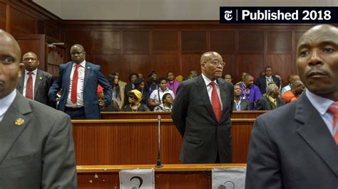 Jacob Zuma Appears In Court For South Africa Corruption Trial The New York Times