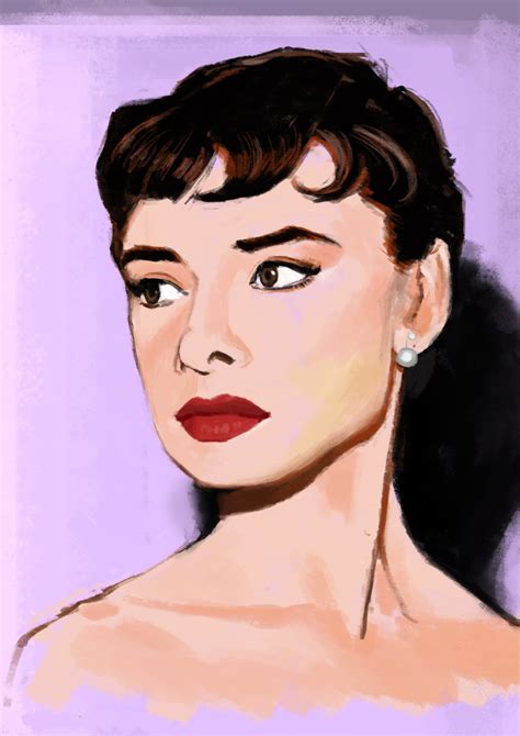 Audrey Hepburn Portrait Rare Digital Artwork Makersplace