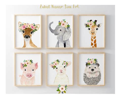 > purchase this listing > payment will be confirmed by etsy (usually within minutes) > etsy will let you know that your order is ready to download (… Nursery woodland animals, Farm animals print set, Set of 6 ...
