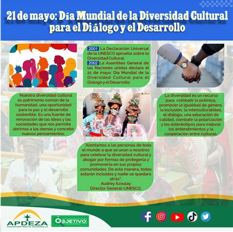 21 De Mayo Día Mundial De La Diversidad Cultural Para El Diálogo Y El