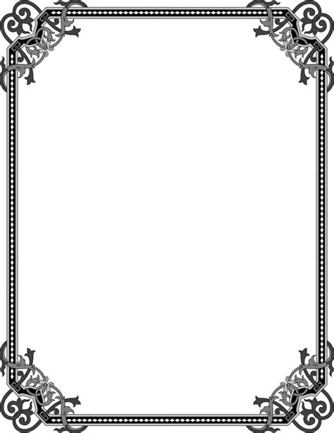 Free Gothic Border Vector At Vectorified Collection Of Free