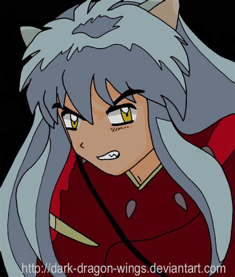 Angry Inuyasha By Dark Dragon Wings On Deviantart