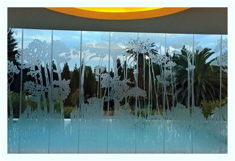 Frosted Vinyl Decal Design On Glass Resurface