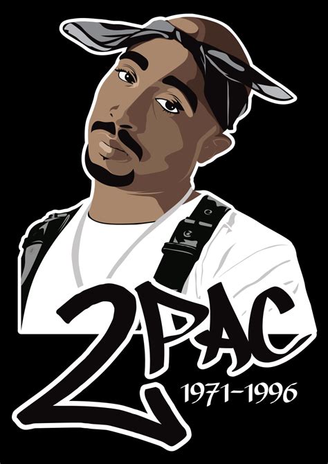 Vector Portrait Of Tupac Shakur Tupac Art Tupac Wallpaper Tupac