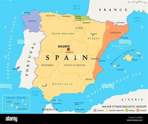 Spain Map Map Of Spain Gis Geography Reino De Espaa Is A Country