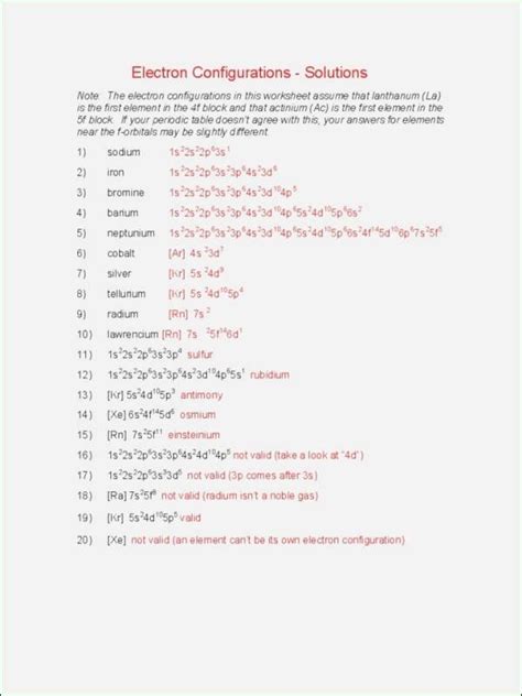 Two sisters demystifying #science with humor & relevance. 48 Electron Configuration Practice Worksheet Answers | Chessmuseum Template Library