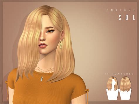 Sims 4 Hairs Enrique Sol Hair