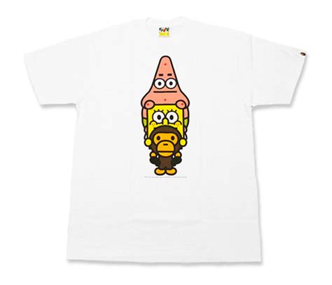 Patrick Star X Spongebob Square Pants X Bape Tees Hypebeast