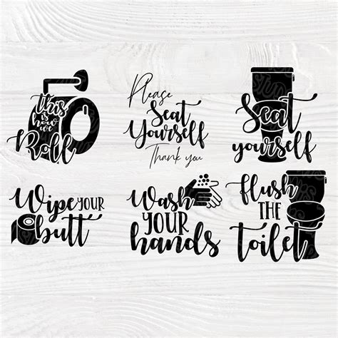 Free Svg Svg Bathroom Quotes 17882 File For Silhouette