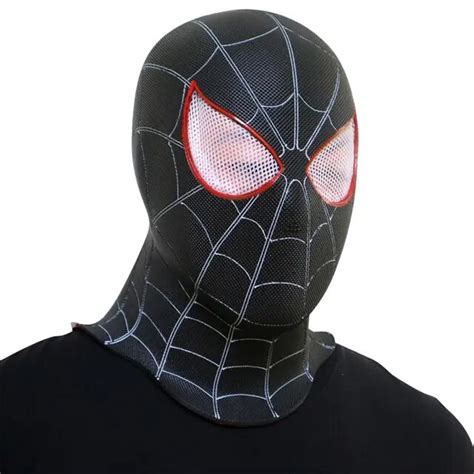 High Quality Pvc Mask Spiderman Miles Morales Spider Man Into The