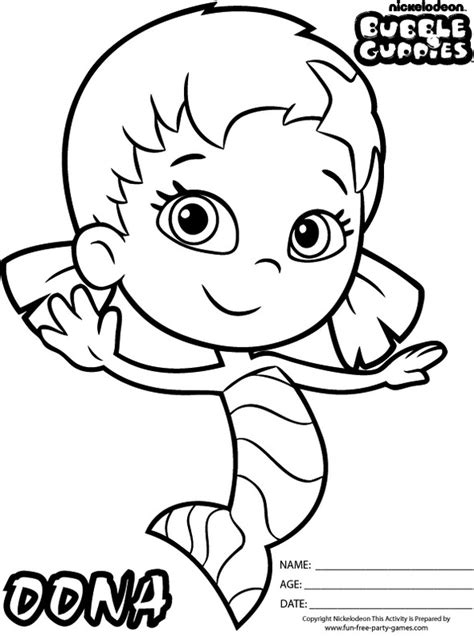 24 Molly Of Denali Coloring Pages Bubble Guppies Nickelodeon Coloring