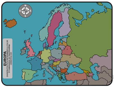 Mapa De Europa Con Division Politica Mapas Tarjetas Images