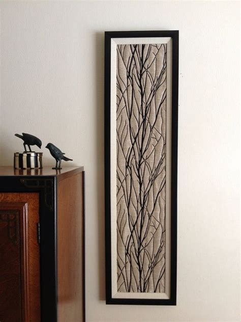 Long Black Framed Tree Branch Fabric Wall By Uniquejewelrybynan 7500