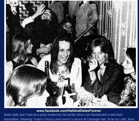 Daryl Hall Todd Rundgren And Bebe Buell If You Like This Photo Join