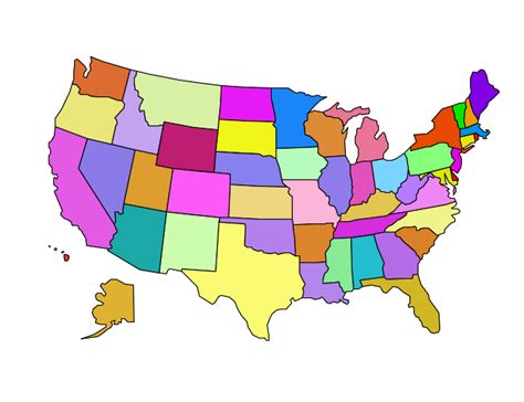 United States Map Clip Art Vector Clip Art Online Royalty Free