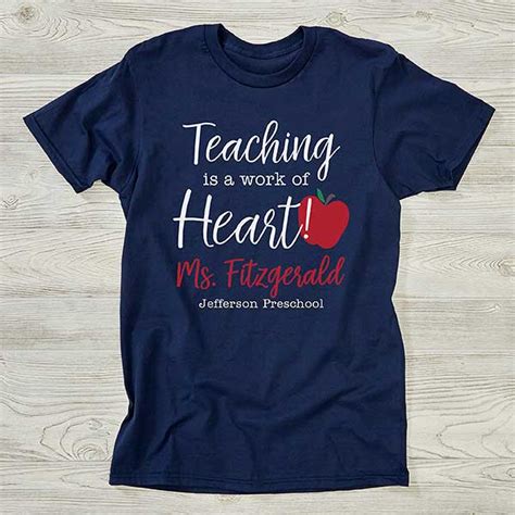 Inspiring Teacher Personalized Teacher Shirts