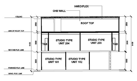 Residence House Cad Section Drawing Dwg File Cadbull