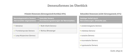 Demenz Demenzformen Symptome And Verlauf Pflegede