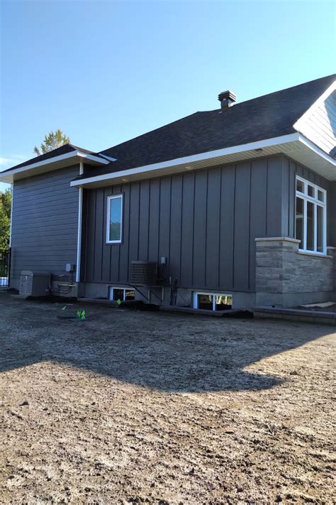 James Hardie Board And Batten And Lap Siding Night Gray Carp
