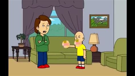 Caillou Swears At His Own Fathergrounded 2014 Video Youtube