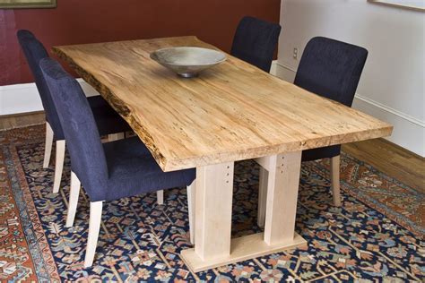 Maple Plywood Dining Table Top Spalted Maple Dining Table For Eight W