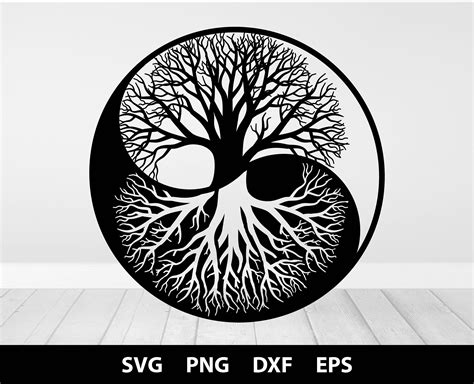 Yin Yang Svg Tree Of Life Svg Tree Of Life Tree Cut File Etsy Norway