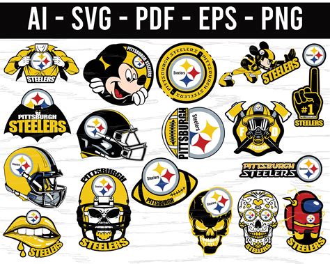 Pittsburgh Steelers Svg Png Ai Eps Pdf Nfl Sports Logo Etsy