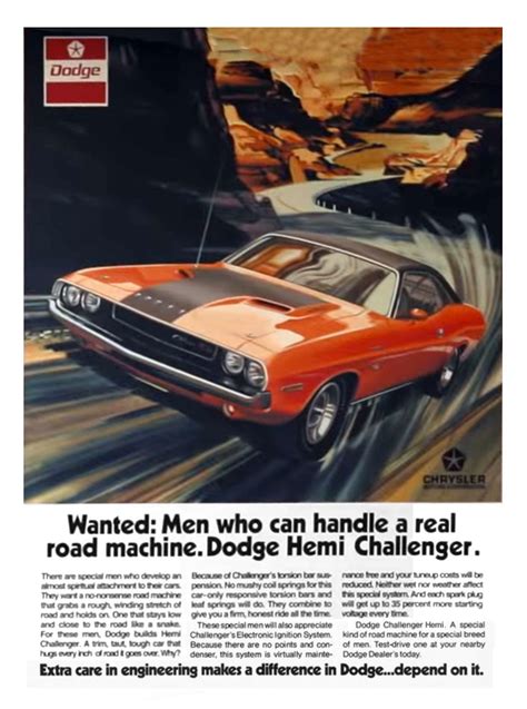Dodge Challenger Hemi Dodge Srt Muscle Car Ads Dodge Muscle Cars