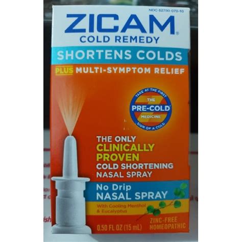 Zicam Cold Remedy No Drip Nasal Spray 15ml Shopee Philippines