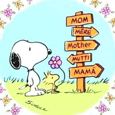 Happy Mothers Day Snoopy El Grupo De Los Peanuts Fondo De