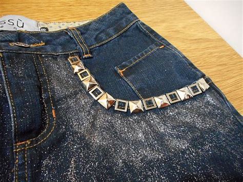 Customização De Saia Jeans Customizandonet Blog De Customização De