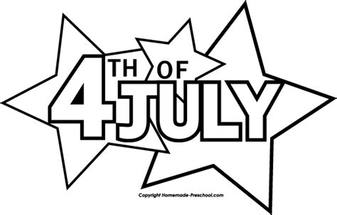 Free July 4th Clipart Black And White Download Free July 4th Clipart