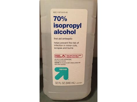 Up And Up 70 Isopropyl Alcohol 32 Fl Oz Ingredients And
