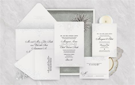 Crystal Wedding Invitation Atelier Isabey