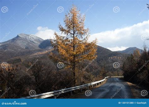 All The Mountains Are Red Stock Photo Image Of Manshan 130151380