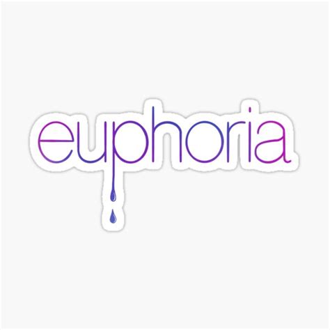 Euphoria Logo Lowercase Sticker For Sale By Jekel1hr Redbubble