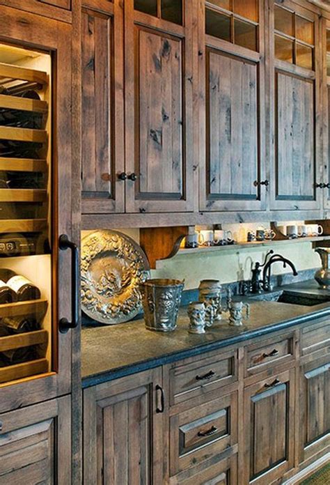 And you can't argue with the power of illusion, especially when you're in a small space. Distressed espresso kitchen cabinets #cabinetskitchen2018 ...