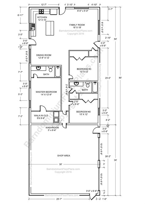 Barndominium Two Story Floor Plans Image To U