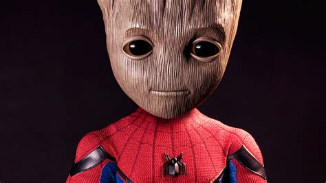 Spider Groot Hd Superheroes 4k Wallpapers Images Backgrounds
