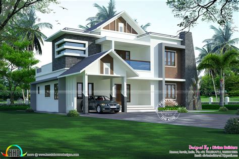 ₹50 Lakhs Cost Estimated 5 Bedroom Home Kerala Home