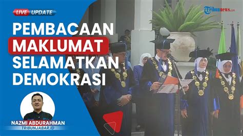Civitas Akademika Universitas Islam Bandung Menggelar Aksi Pembacaan
