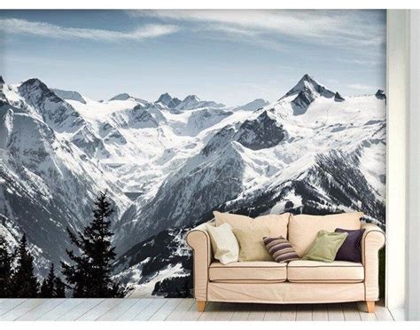 Stunning 3d Mt Everest Scenery Wallpaper Snowy Mountains Nature Mural