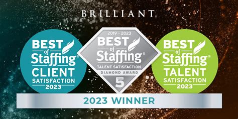 Brilliant® Wins 2023 Best Of Staffing Client Talent And Employee