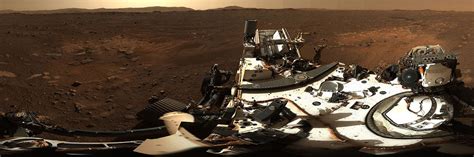 The real footage in this. NASA's Mars Perseverance Rover takes Panoramic Image of ...
