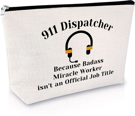 Dispatcher Appreciation T Makeup Bag 911 Dispatcher