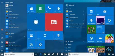 Check Out The Updated Windows 10 Start Menu Mygaming