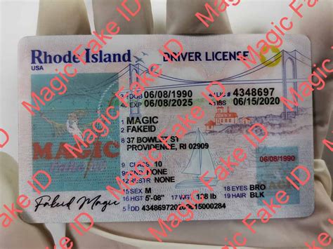 Rhode Island Driver License Rhode Island Fake Id